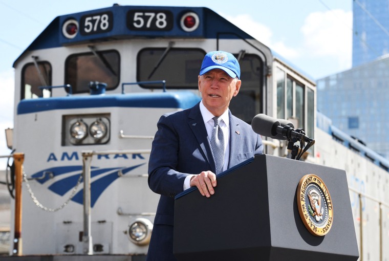 US-POLITICS-BIDEN-transport-rail