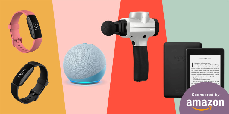 Illustration of different Amazon tech products on sale on Amazon Prime Day