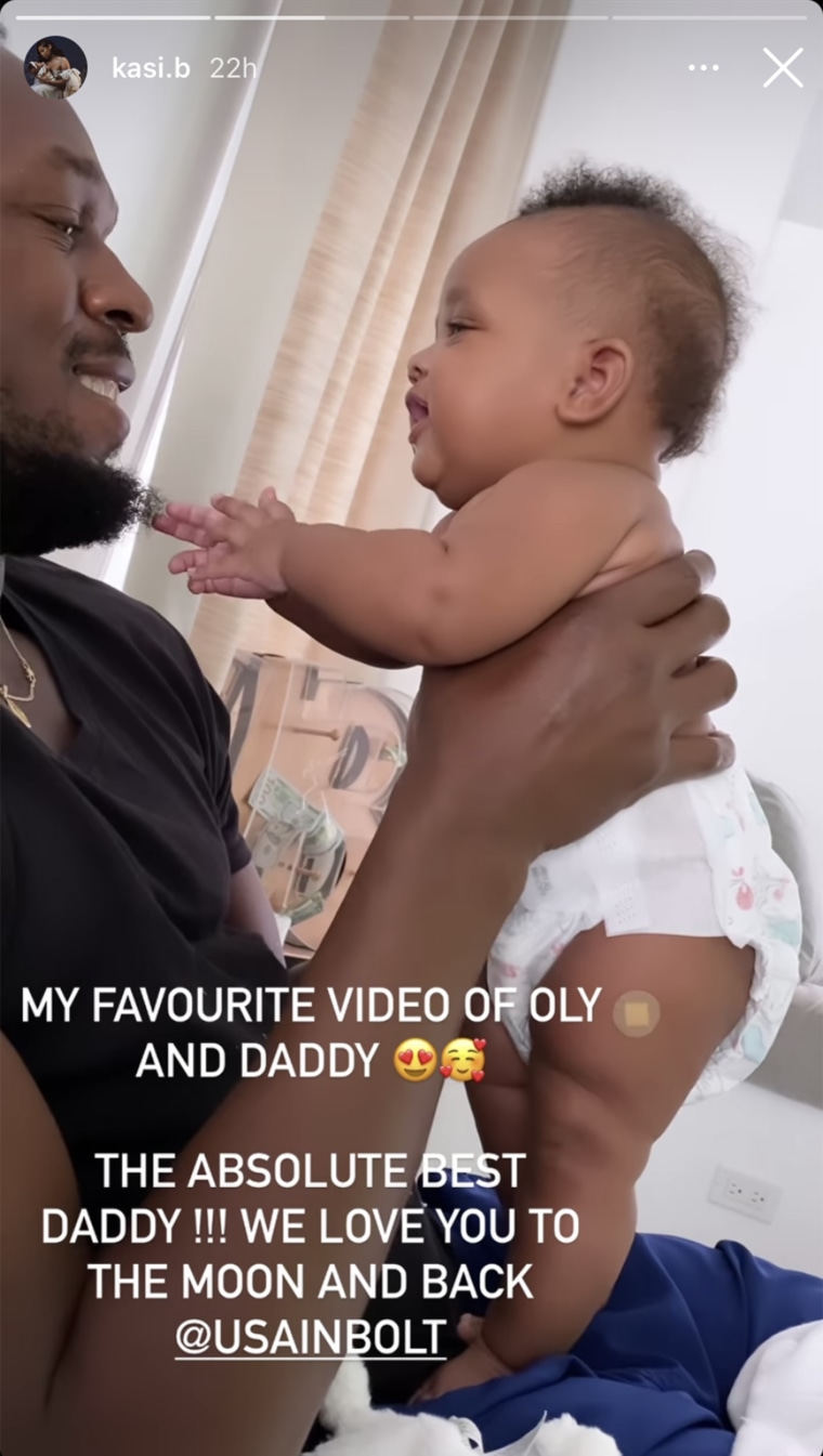 Kasi Bennett shared a sweet video of her partner and oldest child on Father's Day. 