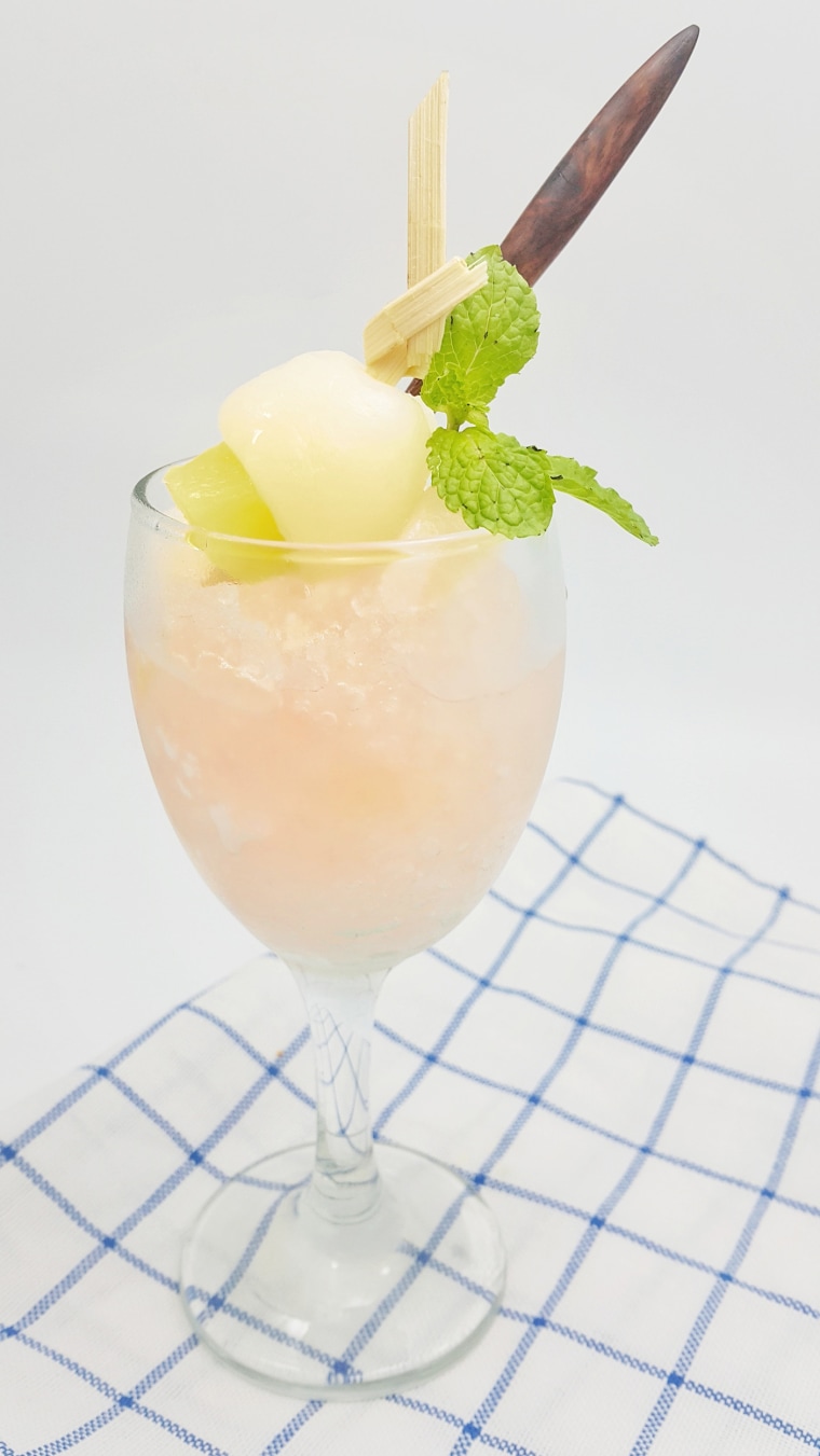 Lychee is a great fruit to use when making granita.