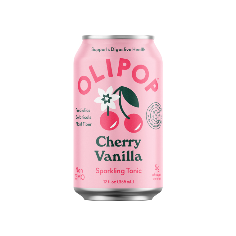 Olipop's Cherry Vanilla Sparkling Tonic.