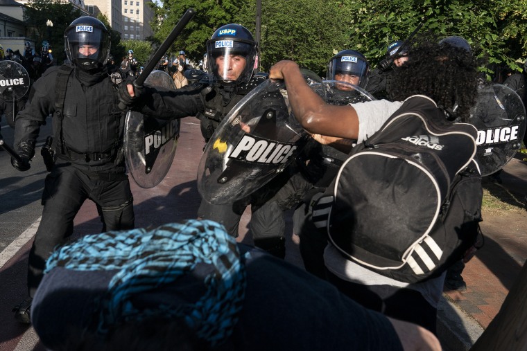 Image: Protesters Demonstrate In D.C. Against Death Of George Floyd By Police Officer In Minneapolis