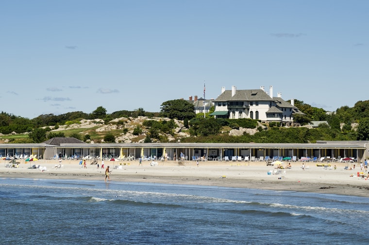 Image: Spouting Rock Beach Association, also known as Bailey's Beach is an elite private beach and club, Rhode Island.