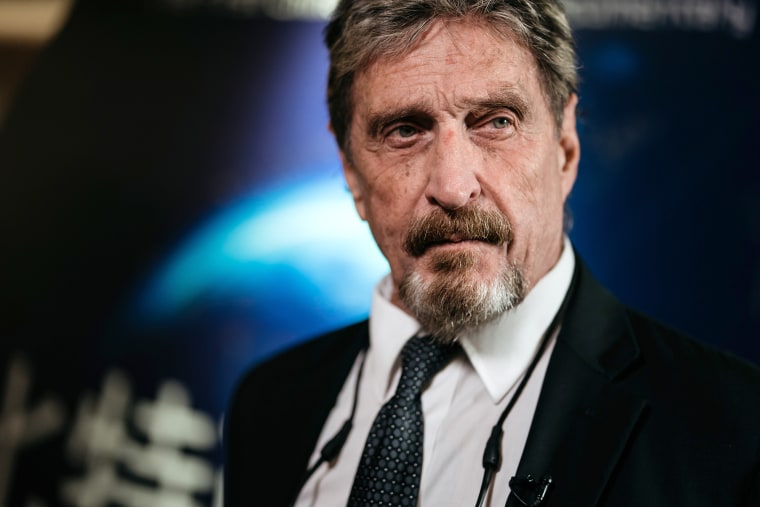John McAfee during a Bloomberg Television interview in Hong Kong Sept. 20, 2017.