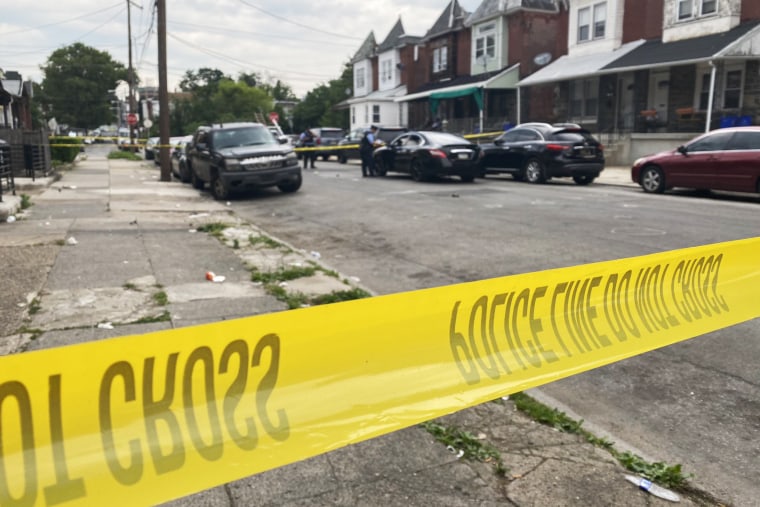 Three people were shot, including a child in West Philadelphia on June 19, 2021.