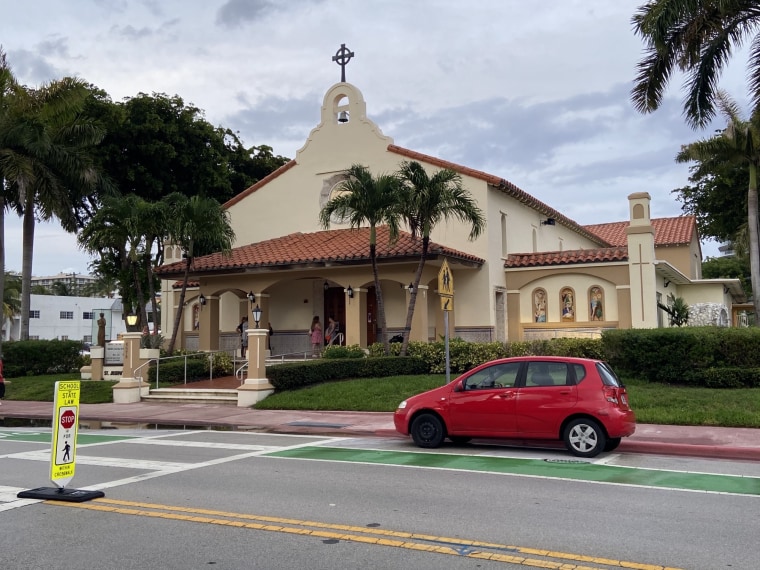 St. Joseph Catholic Church in Surfside, Florida, near where a condominium tower collapsed.