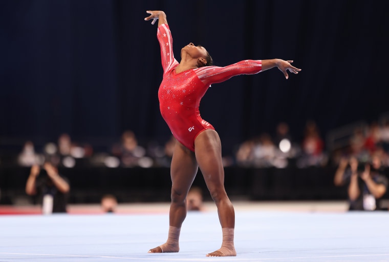 Simone Biles U.S. Olympic Trials Floor Routine Included Nod to Tokyo Games