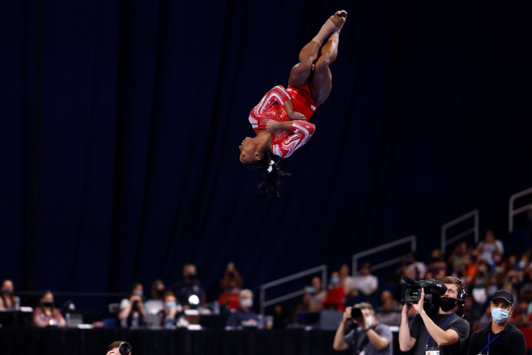 Simone Biles U.S. Olympic Trials Floor Routine Included Nod to Tokyo Games