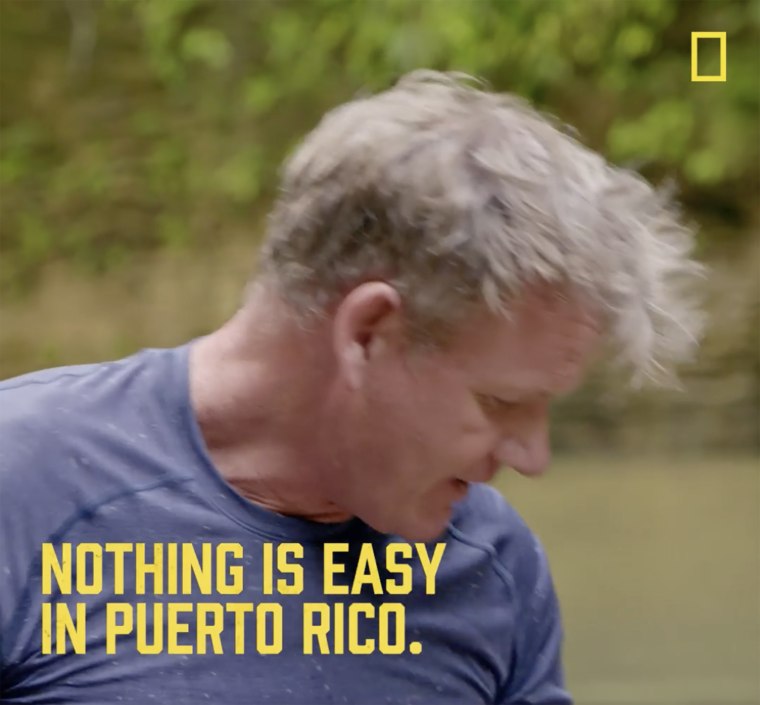 A screenshot from Gordon Ramsay's National Geographic show "Uncharted."