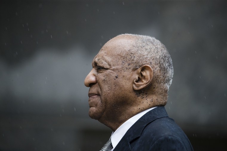 Image: Bill Cosby exits the Montgomery County Courthouse after a mistrial in his sexual assault case in Norristown, Pennsylvania, June 17, 2017. Cosby's trial ended without a verdict after jurors failed to reach a unanimous decision.
