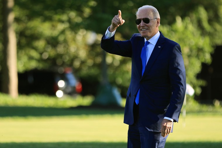 Image: President Joe Biden leaves the White House for Camp David on June 25, 2021.