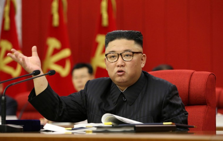 Image: Kim speaks in Pyongyang, North Korea