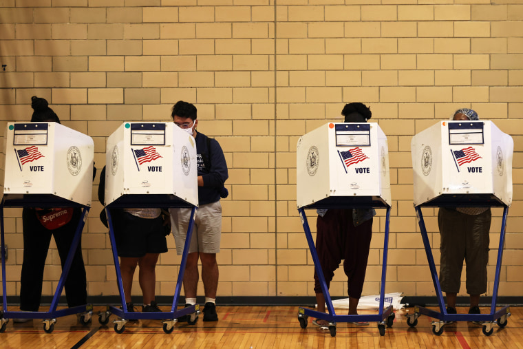 Image: New Yorkers Vote In Mayoral Primary Election