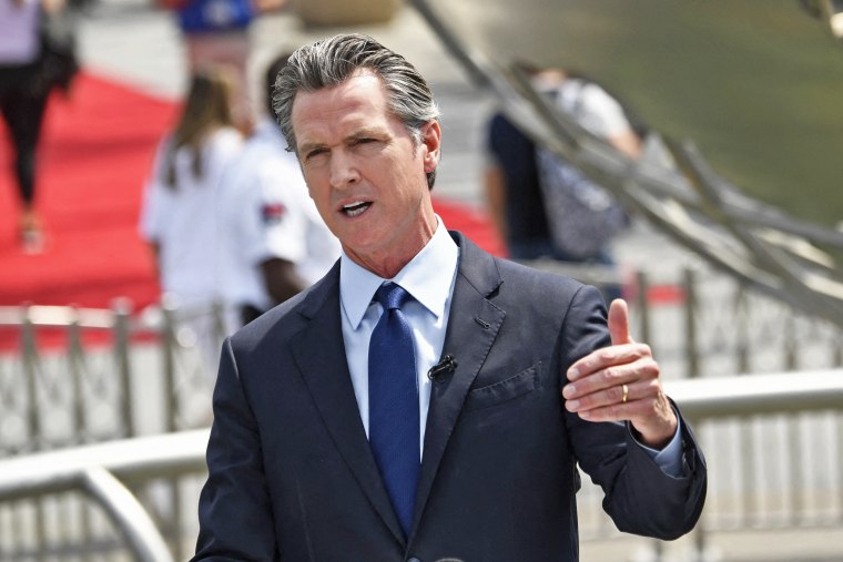 California Gov. Gavin Newsom speaks in Hollywood on June 15, 2021.