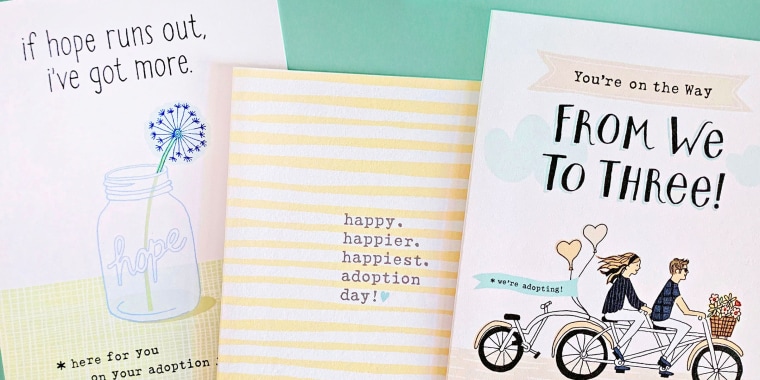 Stacy Clark and Jayne Alfieri say they started their adoption greeting card line because of the lack of cards available for adoptive families along their journey.