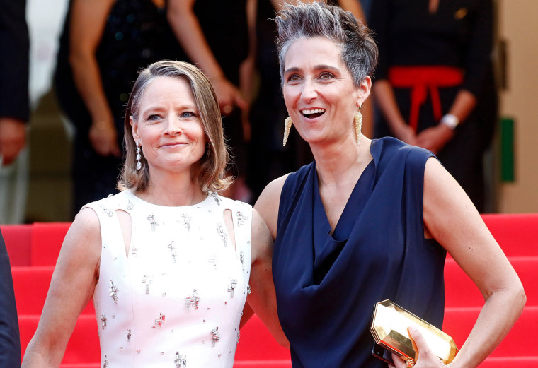 Jodie Foster and Alexandra Hedison on the red carpet in Cannes