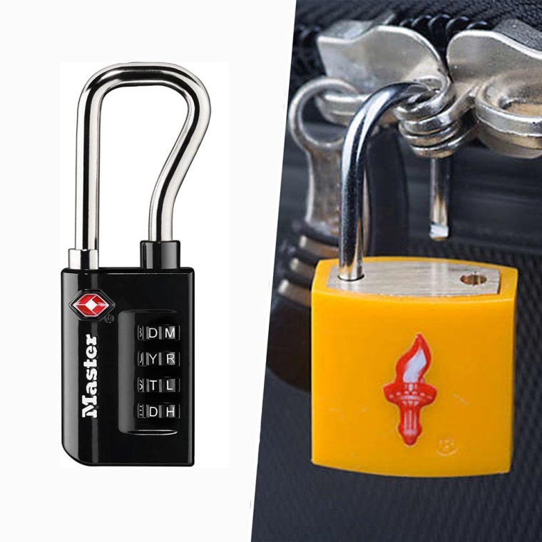 4 x BLACK 35mm COMBINATION SAFETY PADLOCK Travel Luggage/Suitcase/Bag Security 