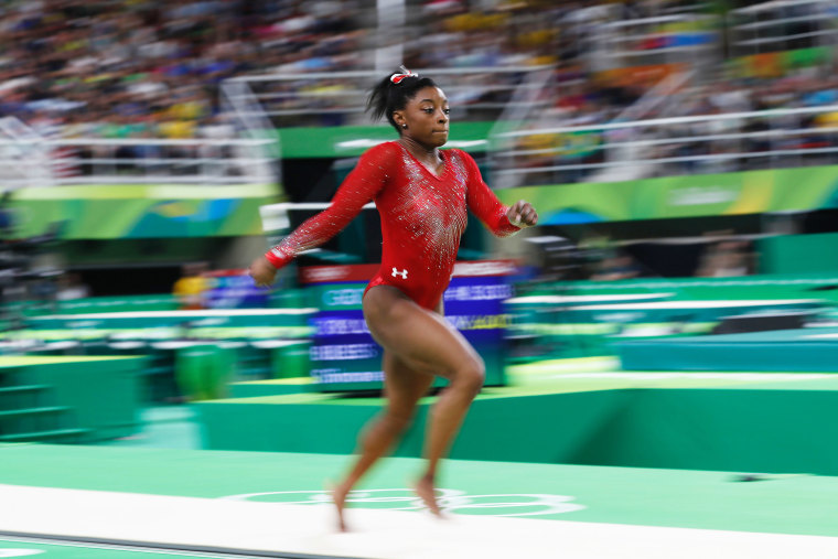 Simone Biles running