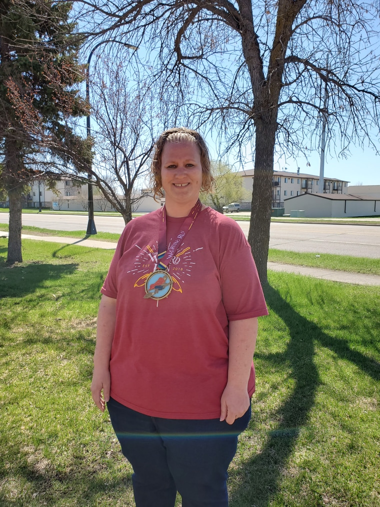 Roxanne Mullenberg joined a step challenge at work to become more active and changed her eating habits. Her goal was to drop a few pant sizes. 