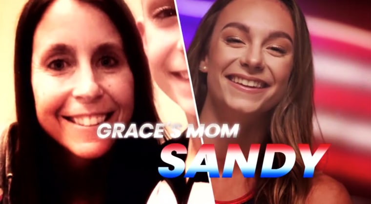 Grace McCallum's mom, Sandy, will be in her daughter's corner when she goes for the gold.