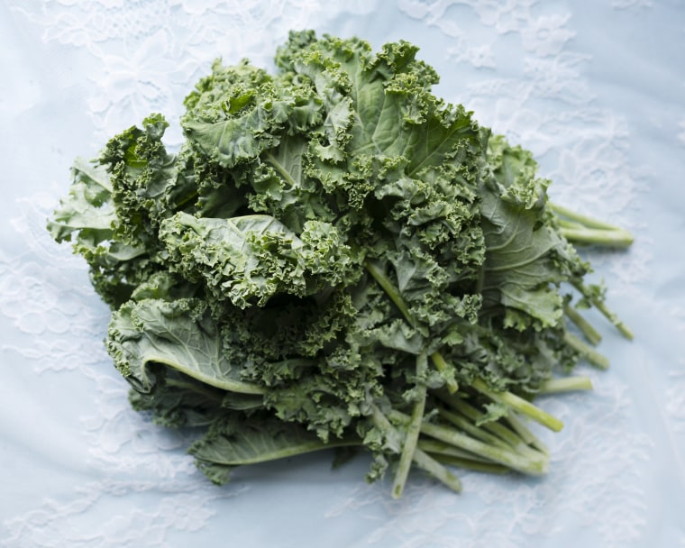 Look for firm leaves with no yellowing when shopping for kale. 