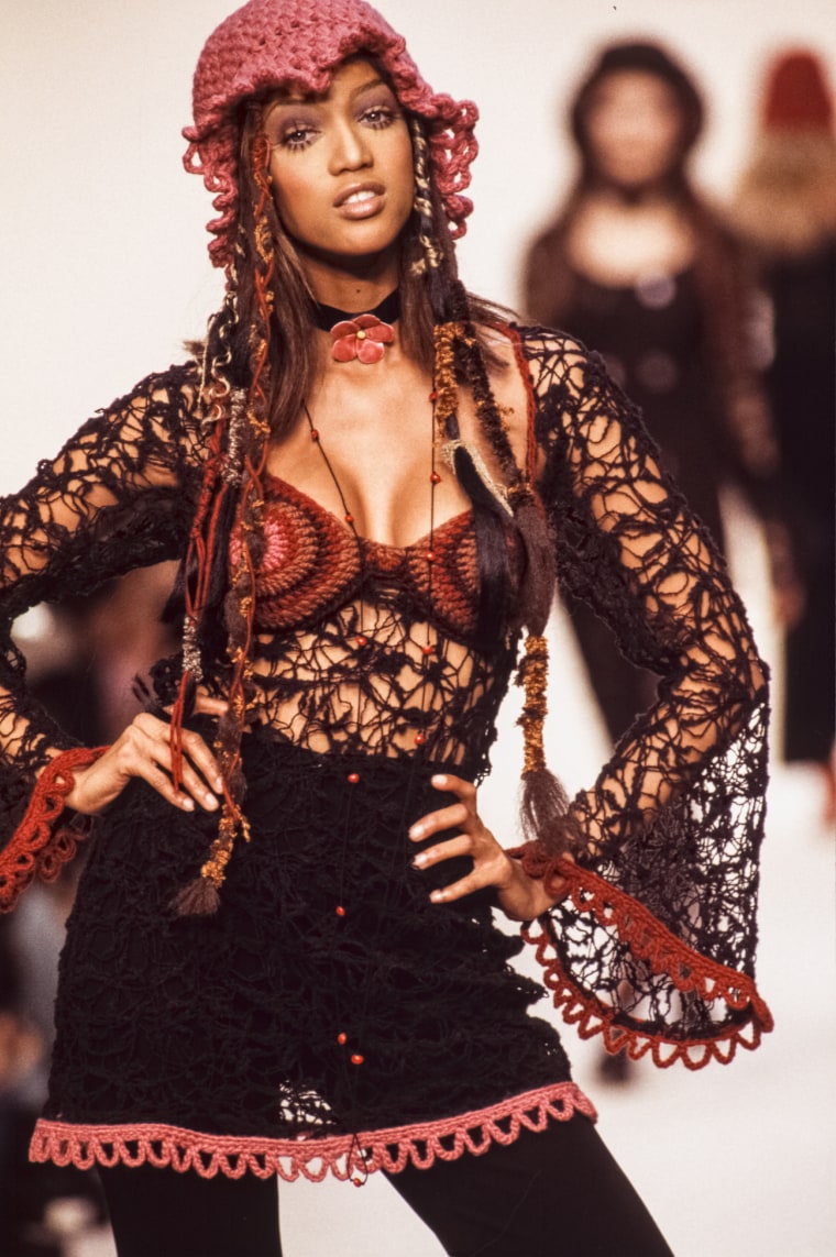 Tyra Banks in Paris in 1993.