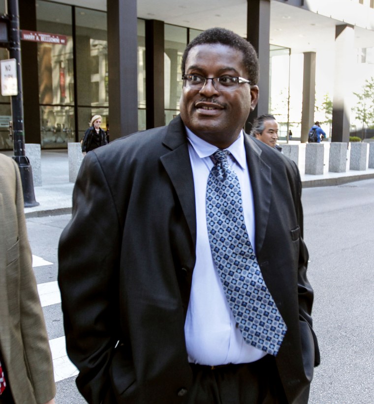Former Chicago police Sgt. Ronald Watts leaves the Dirksen U.S. Courthouse after being sentenced to 22 months in prison in 2013.