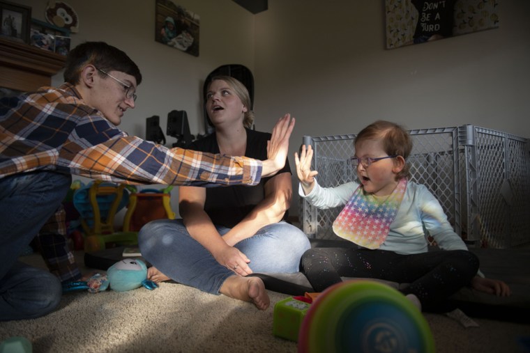 Since starting the treatment, Marlene “Marley” Berthoud has blossomed. She's learning sign language to communicate and often asks her parents for crackers. That is when she's not trying to encourage her younger brother to get into trouble. 