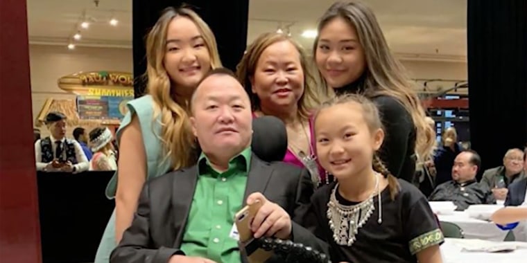 John Lee always promised his daughter Suni that if she made the Olympics, he'd do a backflip. After a 2019 left him paralyzed, he can't do a flip, but he'll be cheering for Suni as she competes on the U.S. Olympic gymnastic team in Tokyo.