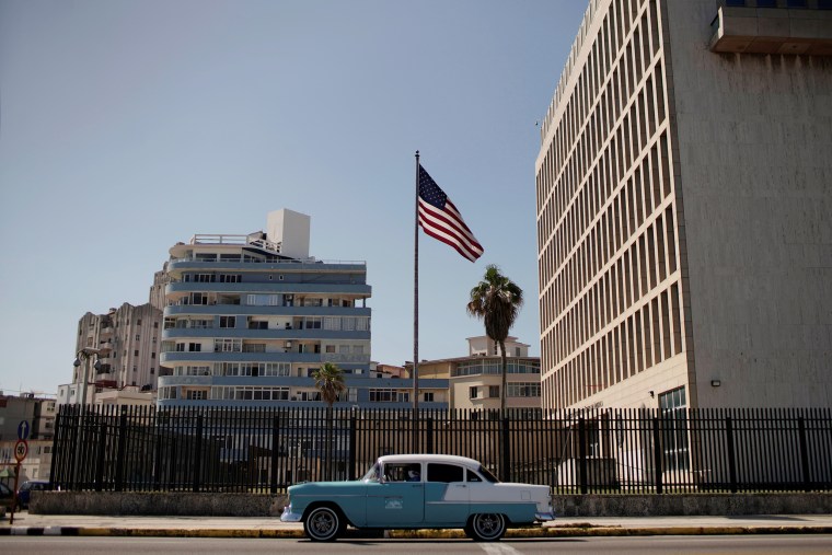 Image: The U.S. Embassy in Havana on March 2, 2021.