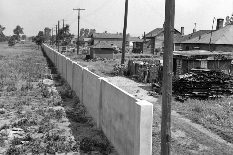 In 1941, the Birwood Wall separated a Black neighborhood from undeveloped farmland.