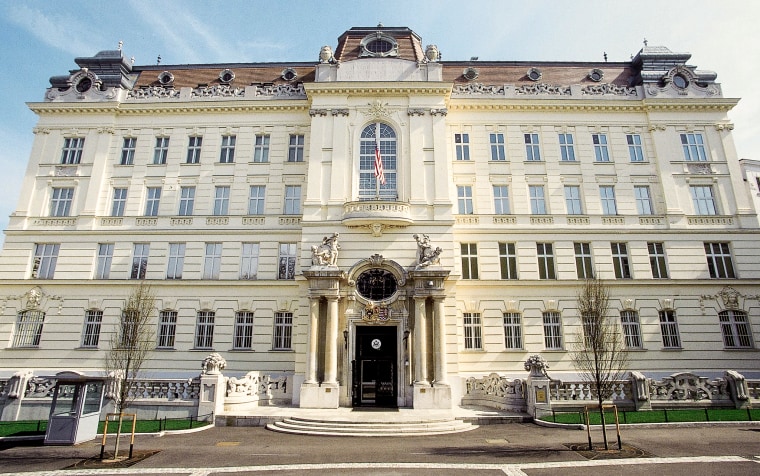 The U.S. Embassy in Vienna.