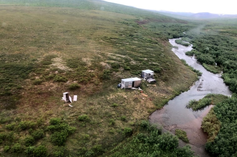 A remote mining camp near Nome, Alaska, where a Coast Guard Air Station Kodiak aircrew rescued the survivor of a bear attack.