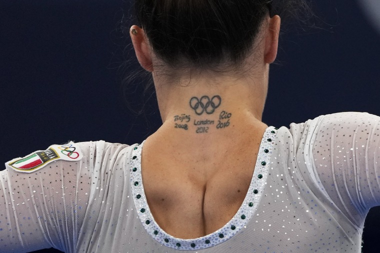 Vanessa Ferrari, of Italy, performs during the women's artistic gymnastic qualifications at the 2020 Summer Olympics, Sunday, July 25, 2021, in Tokyo.