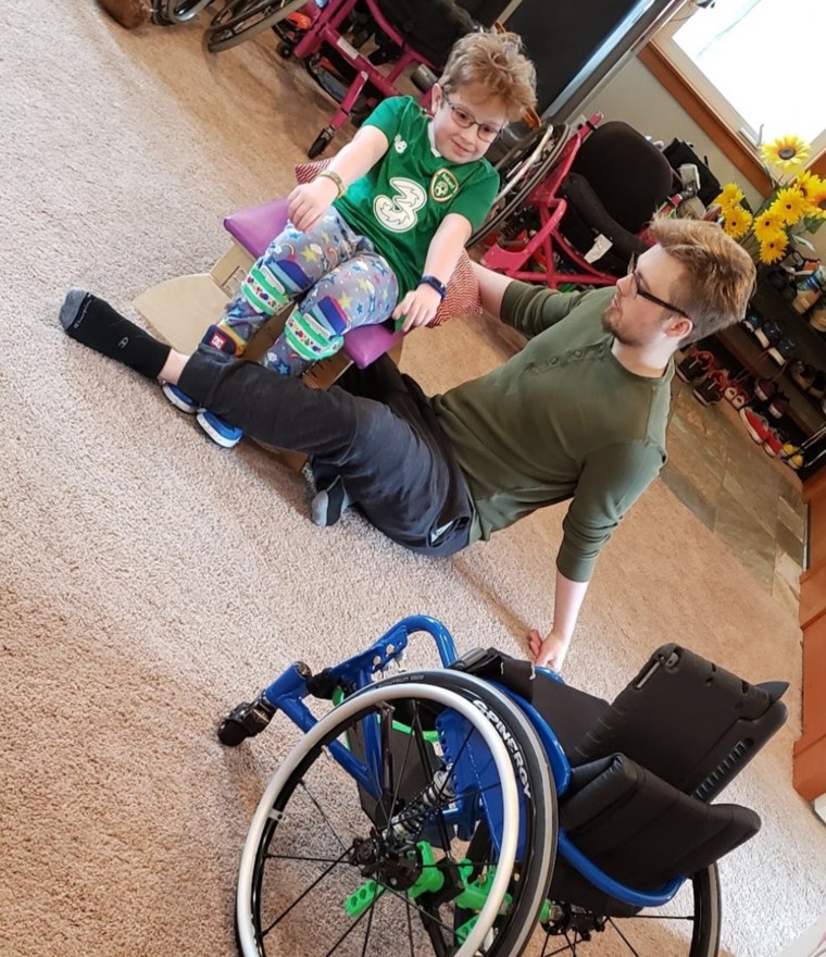 Sarah Lynch-Keogh's son Luca, 10, has an in-home caregiver who helped him with his therapies and other care. She's had four surgeries so being able to have an in home caregiver allowed her to recover. She worries she won't be able to hire another when he leaves. 