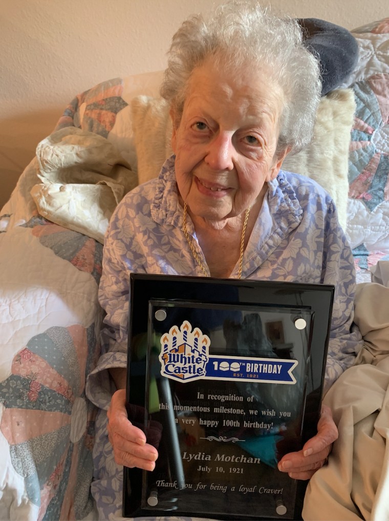 "Our mission is to create memorable moments every day, so when we learned we shared a 100th birthday with Lydia we wanted to find a way to celebrate this momentous milestone together," said Jamie Richardson, vice president at White Castle.