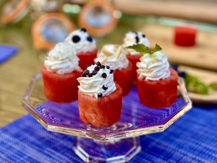Joy Bauer's Mini Watermelon Cakes.