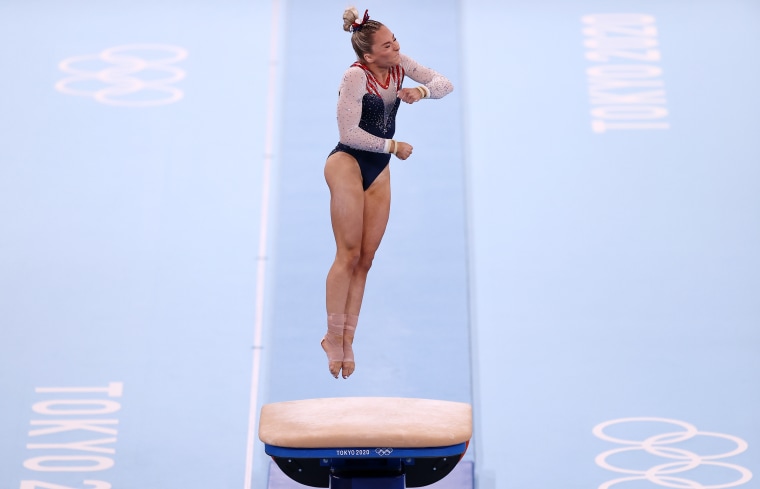 Mykayla Skinner in the Women's Vault Final.