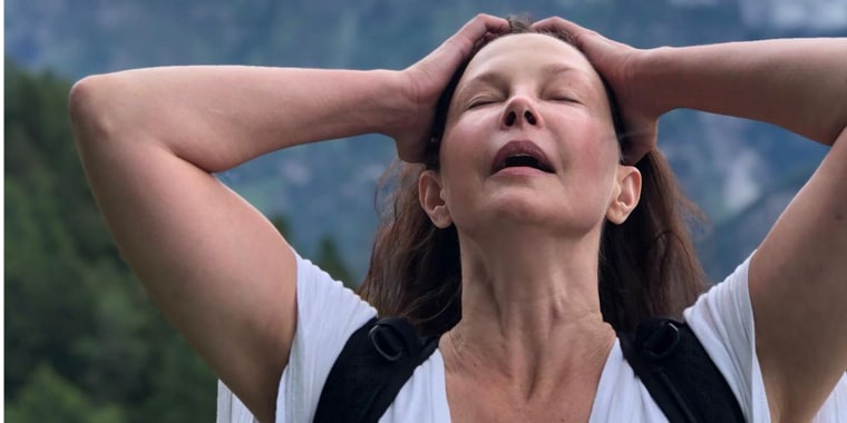 Ashley Judd shared the health update on Instagram alongside a series of photos and videos in a carousel to document her recovery journey as she begins to walk again. 