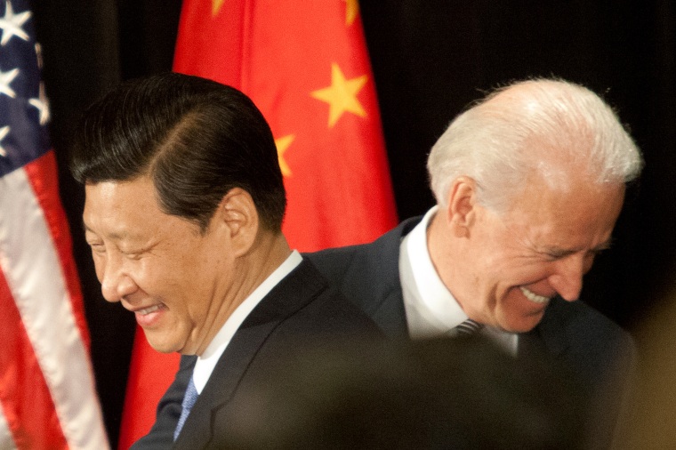 Image: Xi Jinping and Joe Biden, both then vice presidents, meet in February 2012 in Washington