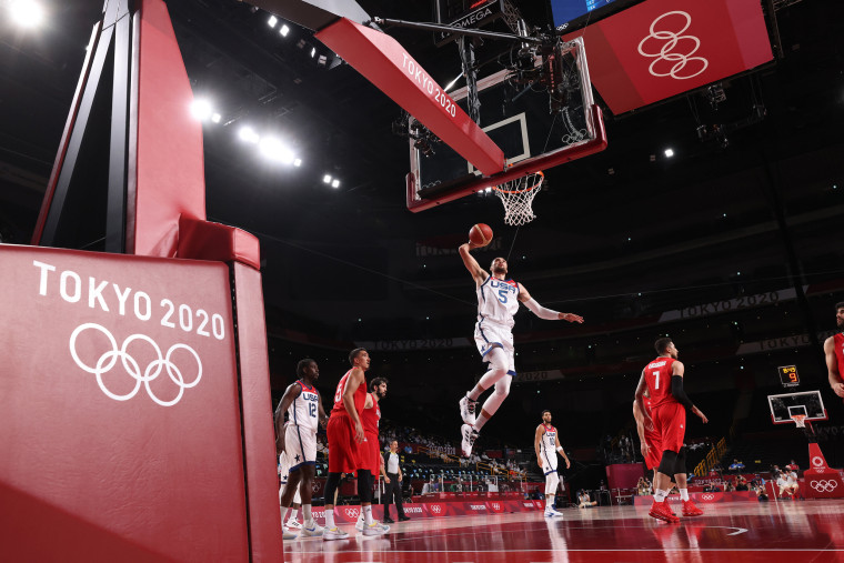 Image: United States v Iran Men's Basketball - Olympics: Day 5