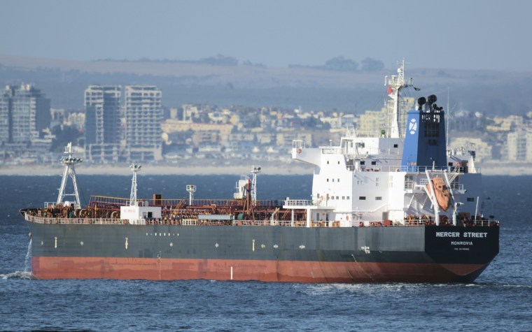 Image:  oil tanker Mercer Street
