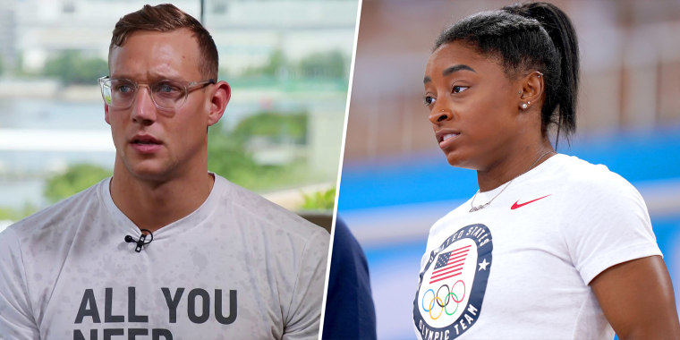 Caeleb Dressel says, when it comes to the decisions gymnastics great Simone Biles has made in the Tokyo Olympics, “No one else’s opinion matters.”