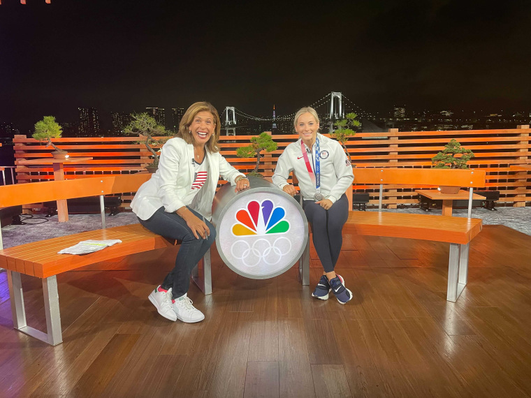 Hoda Kotb at the Tokyo Olympics is a force to be reckoned with, as Mykayla Skinner found out!