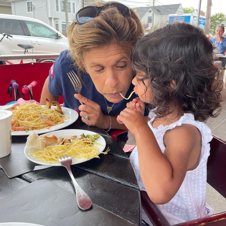 Hoda shared a cute moment with her younger daughter, Hope.