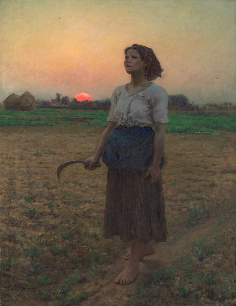 Jules Adolphe Breton's "The Song of the Lark" was painted in 1884. It's on display at the Art Institute of Chicago.