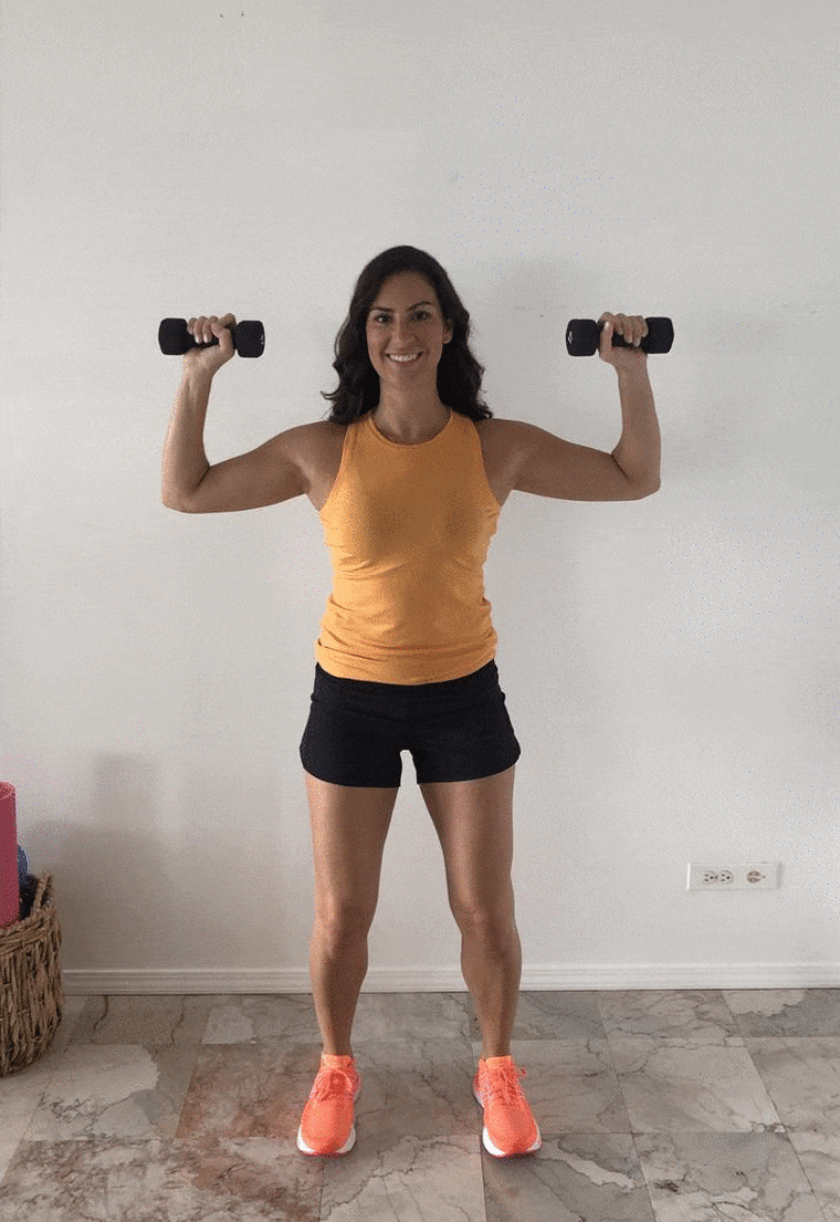 How to do a dumbbell shoulder press and get results - TODAY