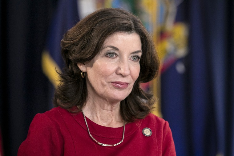 New York Lt. Gov. Kathy Hochul attends a news conference on Jan. 24, 2019, in New York.