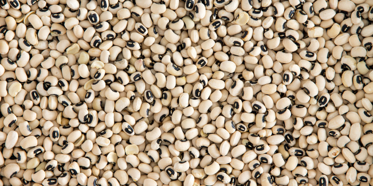 Background texture of black-eyed beans