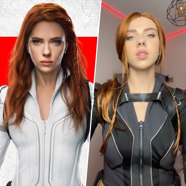 Scarlett Johansson and Kate Shumskaya, side-by-side. Can you spot the difference?